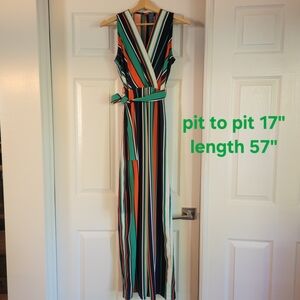 Striped Wide Leg Jumpsuit